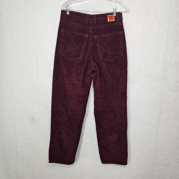 Empyre Vintage Y2K Red Corduroy High Waisted Relax Pants 30 - Picture 2 of 13